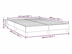 Online Clicnbuy Estructura de cama box spring terciopelo verde oscuro 140x200cm