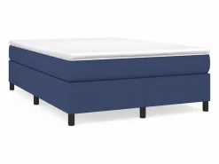 Best Clicnbuy Estructura de cama box spring tela azul 140x190 cm