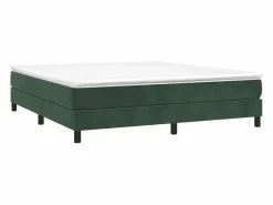 Best Estructura de cama box spring terciopelo verde oscuro 180x200cm Somier - 180X200Cm