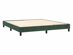 Best Estructura de cama box spring terciopelo verde oscuro 180x200cm Somier - 180X200Cm