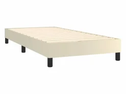 New Estructura de cama box spring cuero sintético 100x200 cm Somier Tapizado