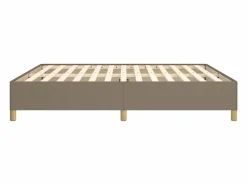 Online Estructura de cama box spring tela gris taupe 180x200 cm Somier - 180X200Cm