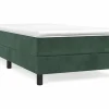 New Clicnbuy Estructura de cama box spring terciopelo verde oscuro 90x200 cm