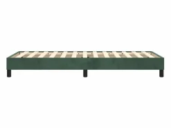 New Clicnbuy Estructura de cama box spring terciopelo verde oscuro 90x200 cm