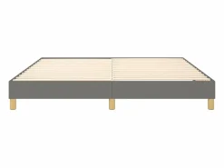 Sale Clicnbuy Estructura de cama box spring tela gris oscuro 160x200 cm
