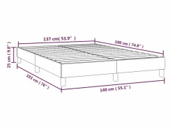 Clicnbuy Estructura de cama box spring terciopelo verde oscuro 140x190cm
