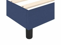New Estructura de cama box spring tela azul 180x200 cm Somier - 180X200Cm