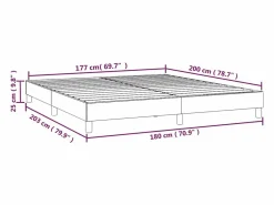 Clearance Clicnbuy Estructura de cama box spring terciopelo azul oscuro 180x200 cm