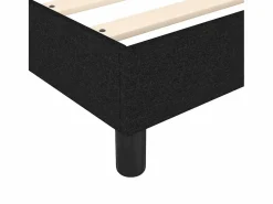 Clicnbuy Estructura de cama box spring tela negro 140x190 cm