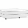 Sale Estructura de cama box spring cuero sintético blanco 180x200 cm Somier - 180X200Cm