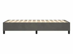 Online Estructura de cama box spring terciopelo gris oscuro 90x190 cm Somier - 90X190Cm