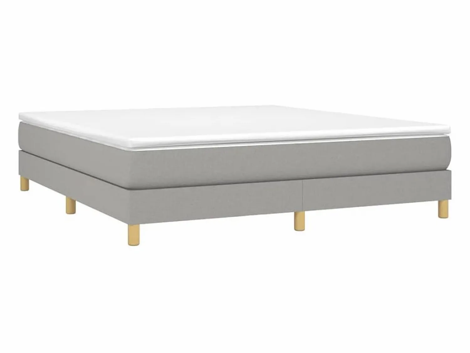 Hot Clicnbuy Estructura de cama box spring tela gris claro 180x200 cm