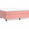 Discount Clicnbuy Estructura de cama box spring terciopelo rosa 160x200 cm