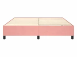 Discount Clicnbuy Estructura de cama box spring terciopelo rosa 160x200 cm