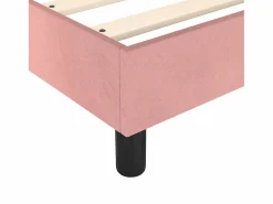 Discount Clicnbuy Estructura de cama box spring terciopelo rosa 160x200 cm
