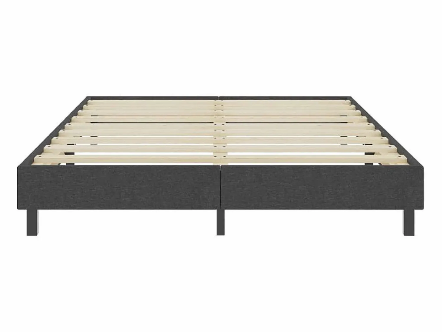 Clicnbuy Estructura de cama Box Spring tela gris 180x200 cm