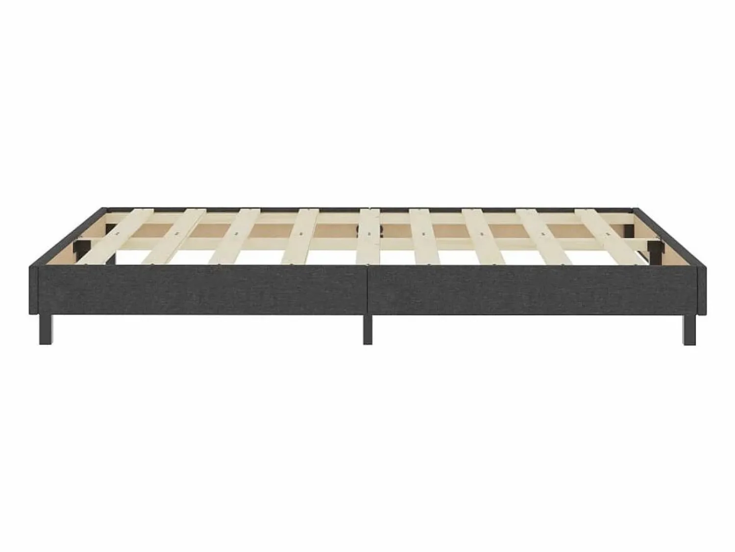 Clicnbuy Estructura de cama Box Spring tela gris 180x200 cm