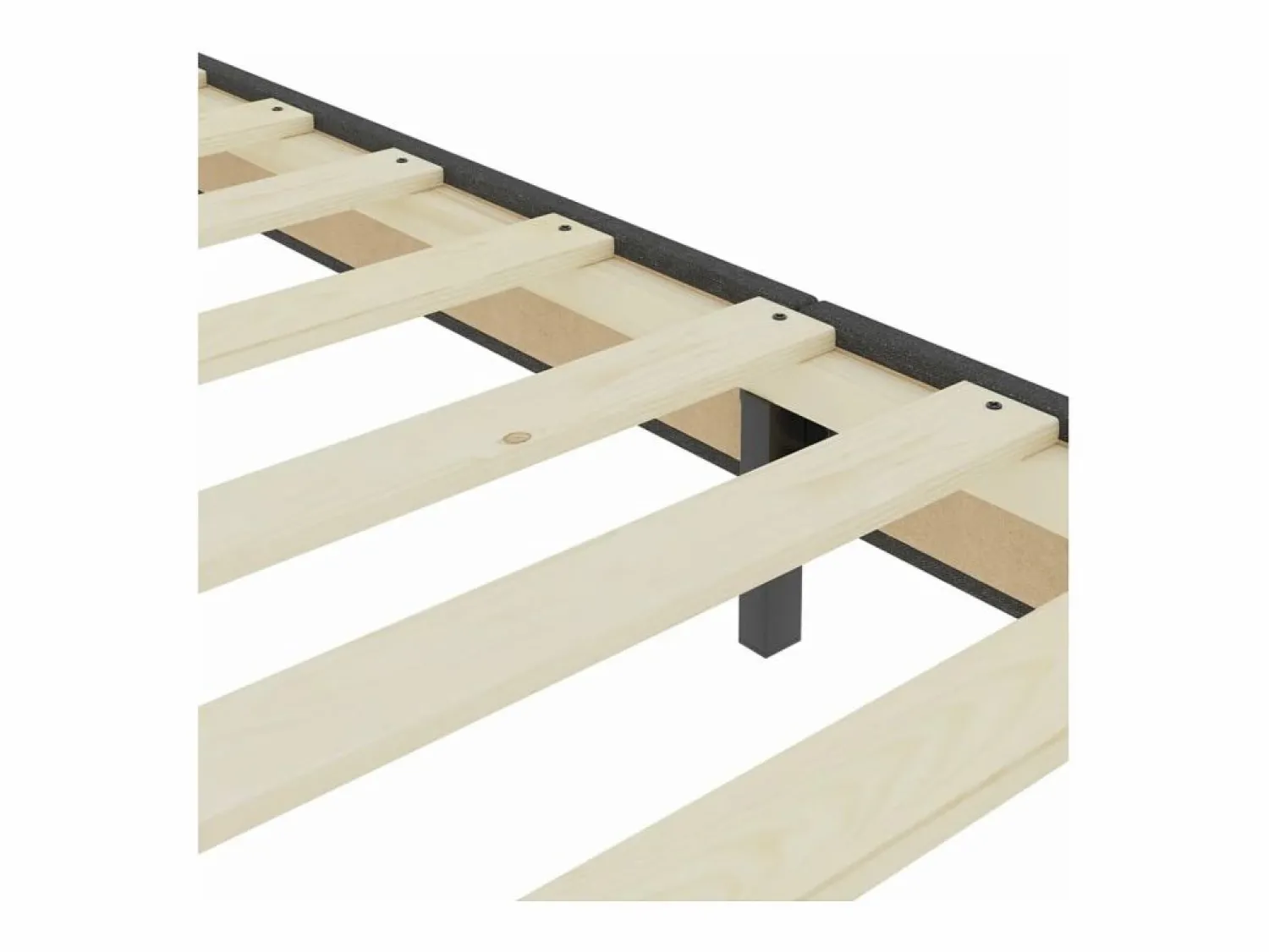 Clicnbuy Estructura de cama Box Spring tela gris 180x200 cm