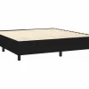 Online Clicnbuy Estructura de cama box spring tela negro 160x200 cm