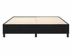 Online Clicnbuy Estructura de cama box spring tela negro 160x200 cm