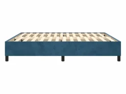 Clicnbuy Estructura de cama box spring terciopelo azul oscuro 160x200 cm
