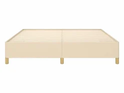 Sale Estructura de cama box spring tela color crema 180x200 cm Somier - 180X200Cm