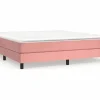Sale Clicnbuy Estructura de cama box spring terciopelo rosa 160x200 cm