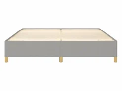 Clicnbuy Estructura de cama box spring tela gris claro 180x200 cm