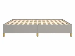Clicnbuy Estructura de cama box spring tela gris claro 180x200 cm