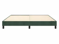 Clicnbuy Estructura de cama box spring terciopelo verde oscuro 160x200cm