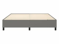Clicnbuy Estructura de cama box spring tela gris oscuro 180x200 cm