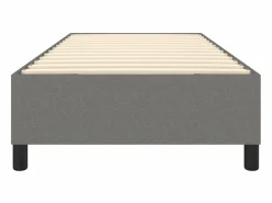 Discount Clicnbuy Estructura de cama box spring tela gris oscuro 90x190 cm