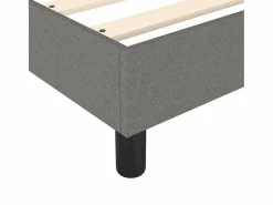 Discount Clicnbuy Estructura de cama box spring tela gris oscuro 90x190 cm