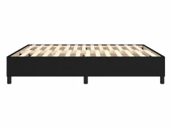 Clicnbuy Estructura de cama box spring tela negro 180x200 cm