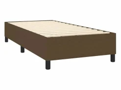 Best Estructura de cama box spring tela marrón 90x190 cm Somier - 90X190Cm