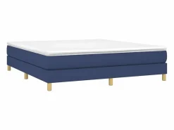 Discount Clicnbuy Estructura de cama box spring tela azul 160x200 cm