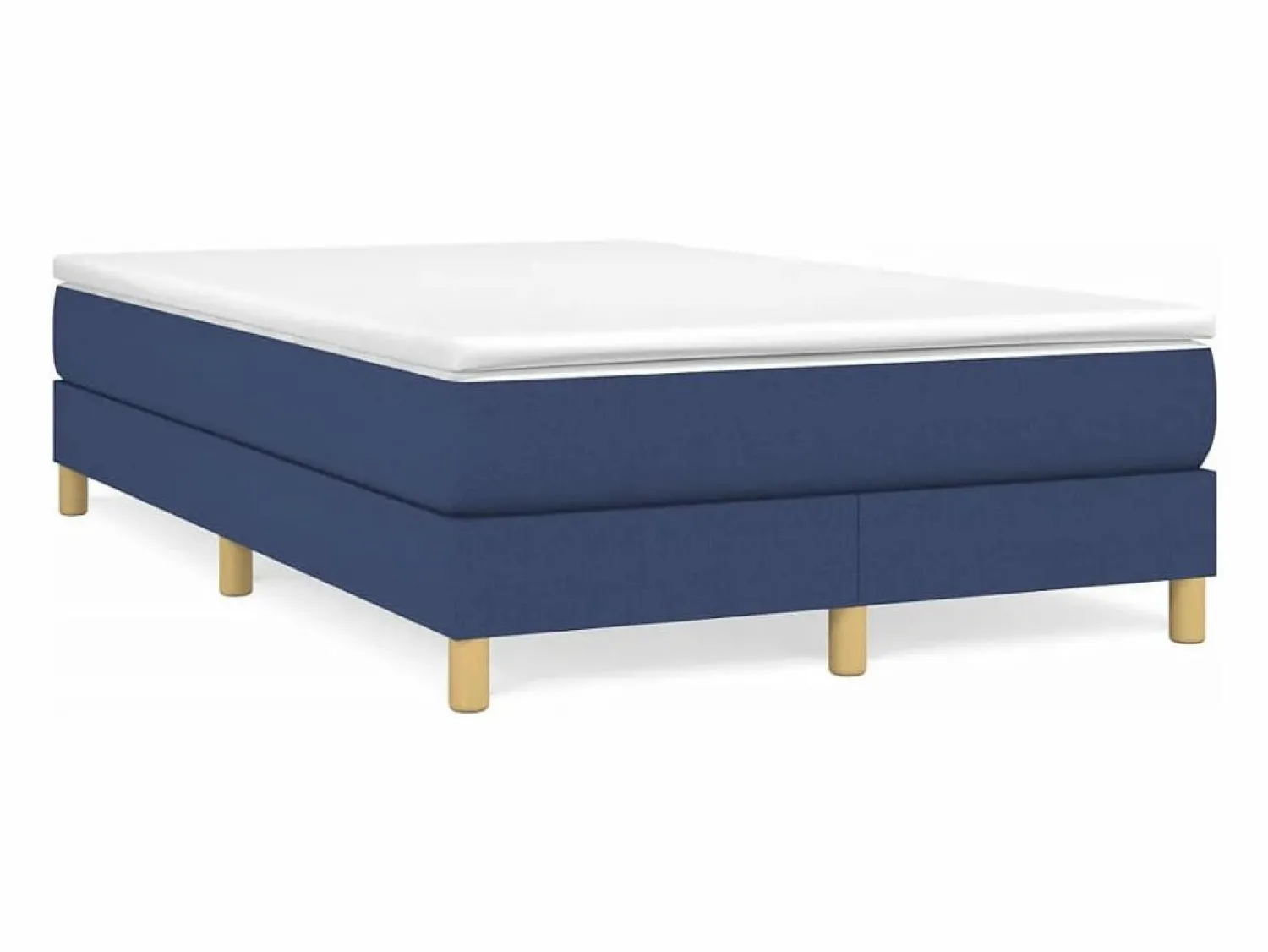 Outlet Clicnbuy Estructura de cama box spring tela azul 120x200 cm