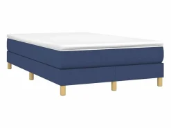 Outlet Clicnbuy Estructura de cama box spring tela azul 120x200 cm