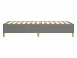 Clicnbuy Estructura de cama box spring tela gris oscuro 90x190 cm