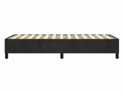 Clicnbuy Estructura de cama box spring terciopelo negro 90x190 cm