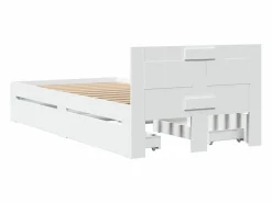 vidaxl Estructura de cama con cabecero sin colchón 100x200 cm