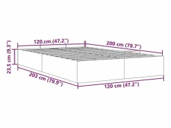 vidaxl Estructura de cama otomana sin colchón 120x200cm