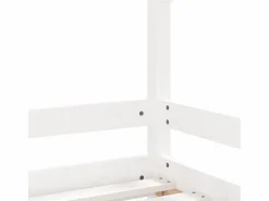 Best vidaxl Estructura de cama para niños madera de pino 90x190 cm Blanco