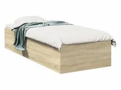 Hot vidaxl Estructura de cama sin colchón madera roble Sonoma 75x190 cm Color natural claro
