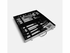 Outlet Sweeek Estuche para utensilios de barbacoa de 18 piezas Gris