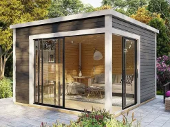 EXPERTLAND Estudio / oficina de jardín de madera 14,7 m² - Espesor 45 mm - SYLVANA