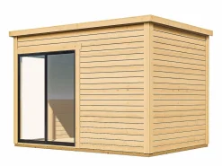 Online EXPERTLAND Estudio / oficina de jardín de madera 10,2 m² - Espesor 45 mm - SYLVANA Color natural claro