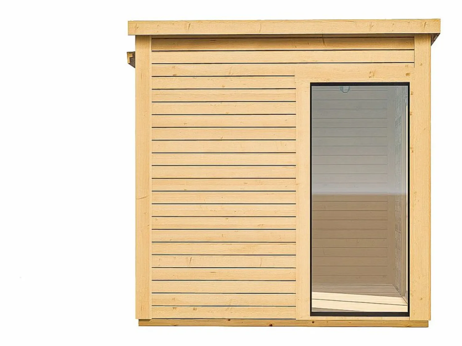 Online EXPERTLAND Estudio / oficina de jardín de madera 10,2 m² - Espesor 45 mm - SYLVANA Color natural claro