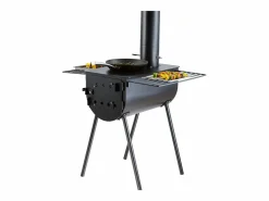 Online Estufa de Leña Portátil SucceBuy, 262 cm, Estufa de Camping para Barbacoa con Tubos para Exteriores Brasero