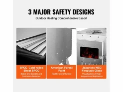 Discount Estufa de Leña Portátil SucceBuy para Acampada, Fabricada en Acero Inoxidable con Tubos de Chimenea Plateado